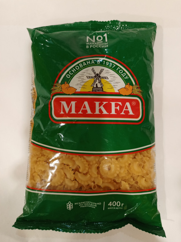 Макароны Макфа петушиные гребешки 400гр