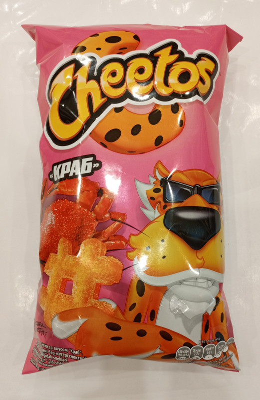 Кукурузные палочки CHEETOS краб 85гр