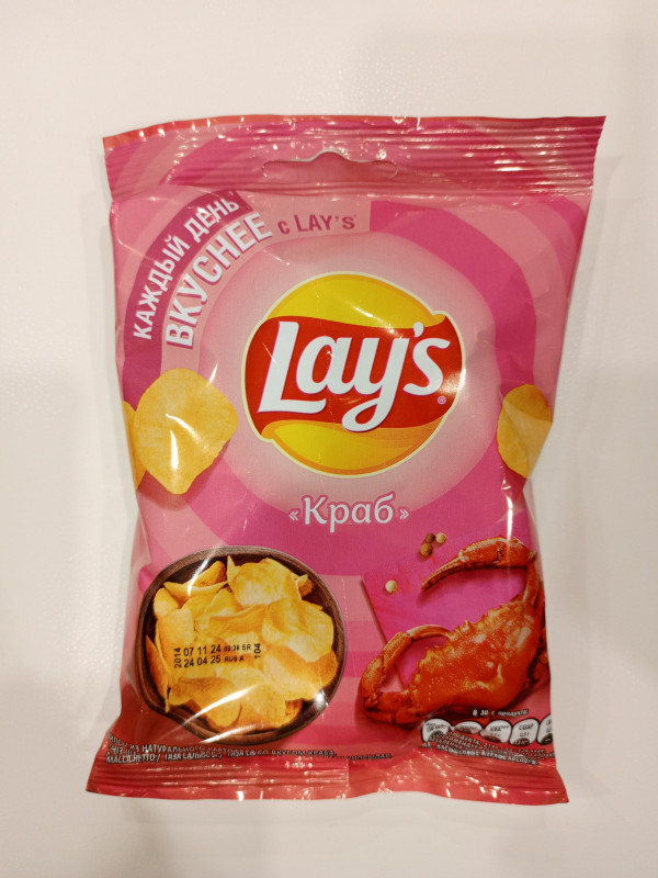 Чипсы LAYS краб 37гр