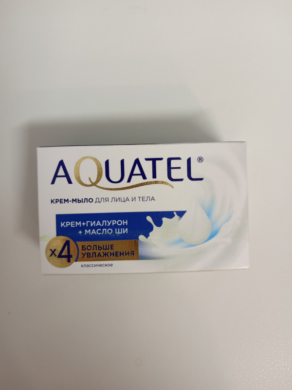 Мыло AQUATEL крем мыло. Масло Ши.90гр