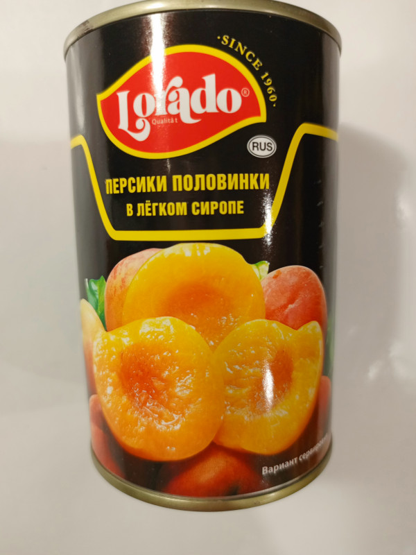 Персики в сиропе.LORADO 425мл