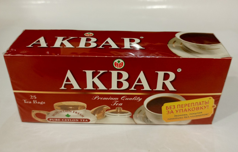 Чай AKBAR чёрный 25пак 50гр