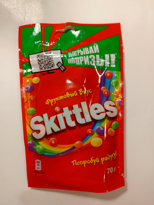 Драже SKITTLES фруктовый вкус 70гр