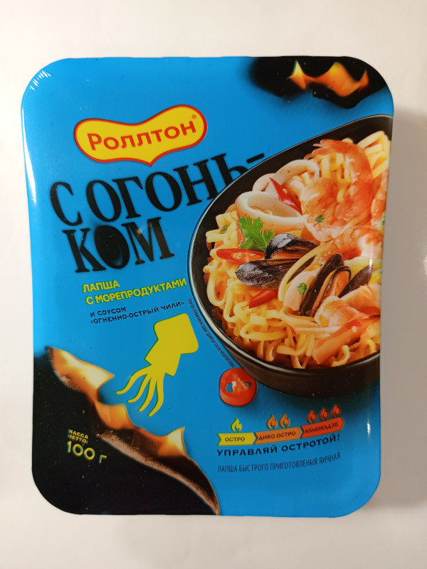 Лапша с морепродуктами.Ролтон.100гр