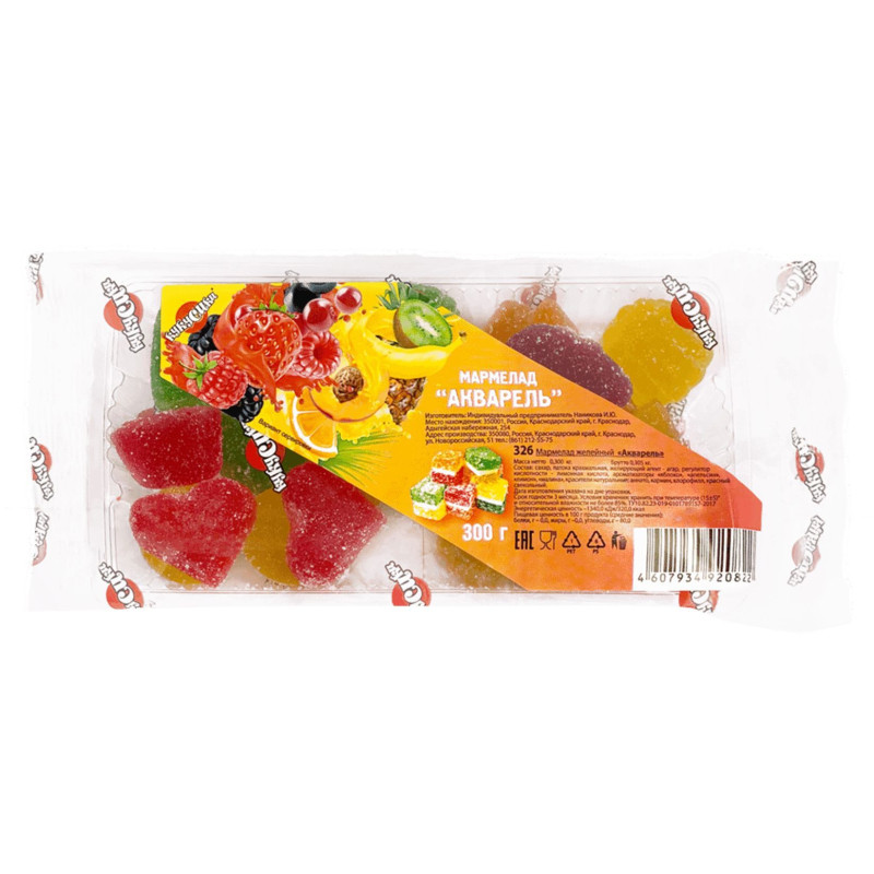 Мармелад Акварель "Кукусики" 300г