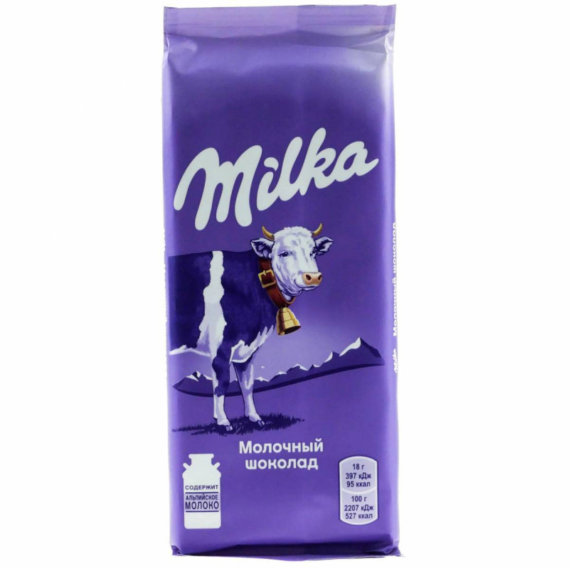 Шоколад Milka «Молочный шоколад», 100 г.