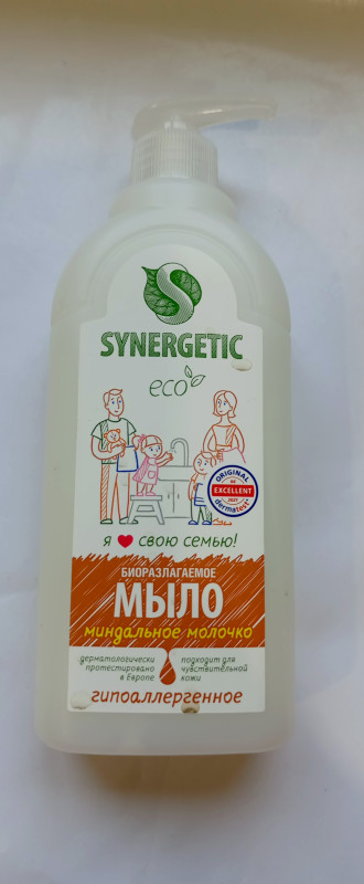 Мыло Миндвльное молочко жидкоеSYNERGETIC 500л