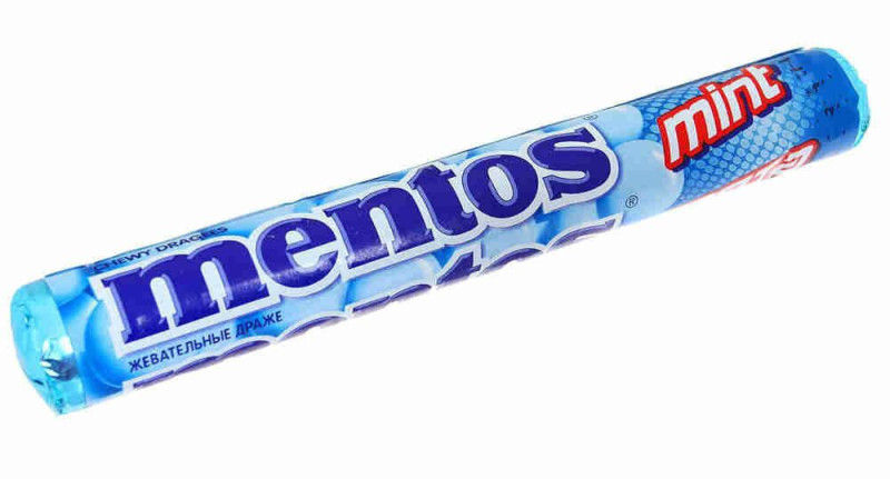 Драже жевательные Mentos мята 37,5 г