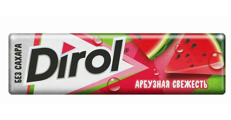 Жевательная резинка DIROL АРБУЗНАЯ СВЕЖЕСТЬ 13,6Г