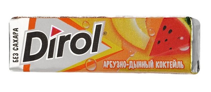Жевательная резинка DIROL АРБУЗНО-ДЫННЫЙ КОКТЕЙЛЬ 13,6Г
