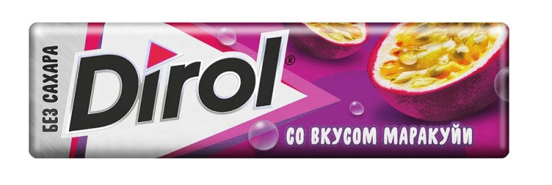 Жевательная резинка DIROL МАРАКУЙЯ 13,6Г