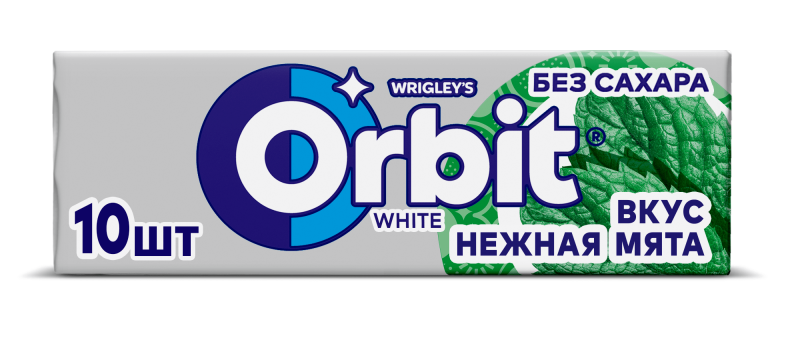 Жевательная резинка ORBIT WHITE НЕЖНАЯ МЯТА 13,6Г