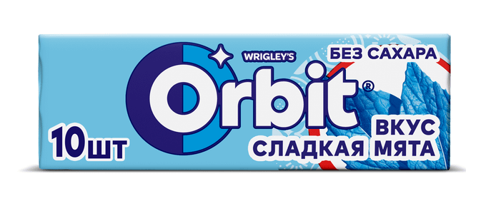 Жевательная резинка ORBIT СЛАДКАЯ МЯТА 13,6Г