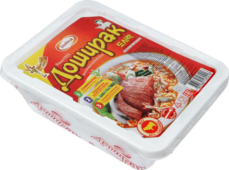 Лапша быстрого приготовления Doshirak со вкусом говядины, 90 г