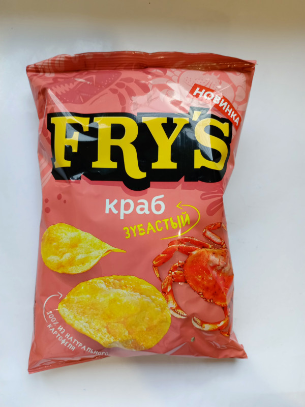 Чипсы FRY*S Зубастый краб.70гр
