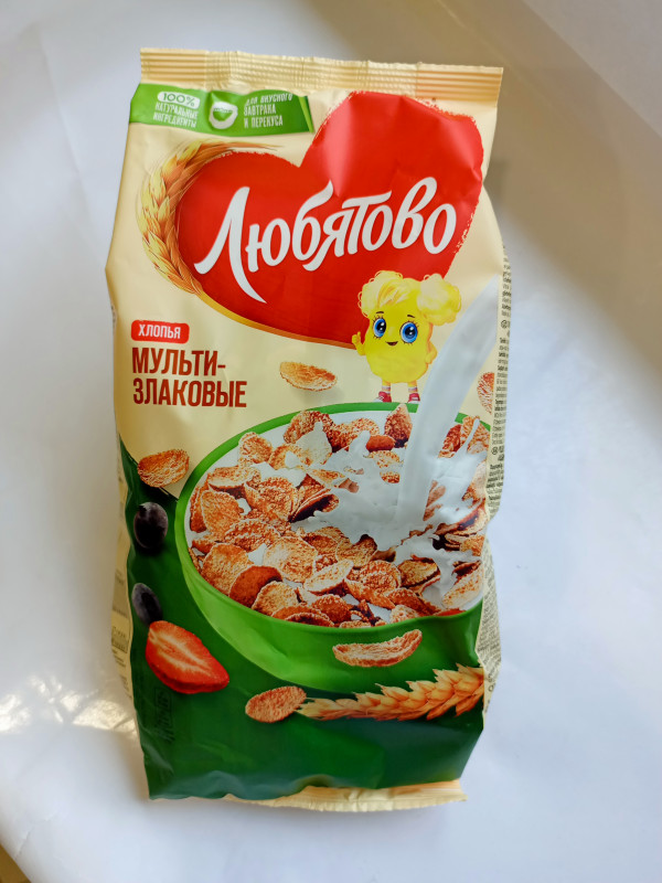 Хлопья Любятово Мультизлаков 250гр